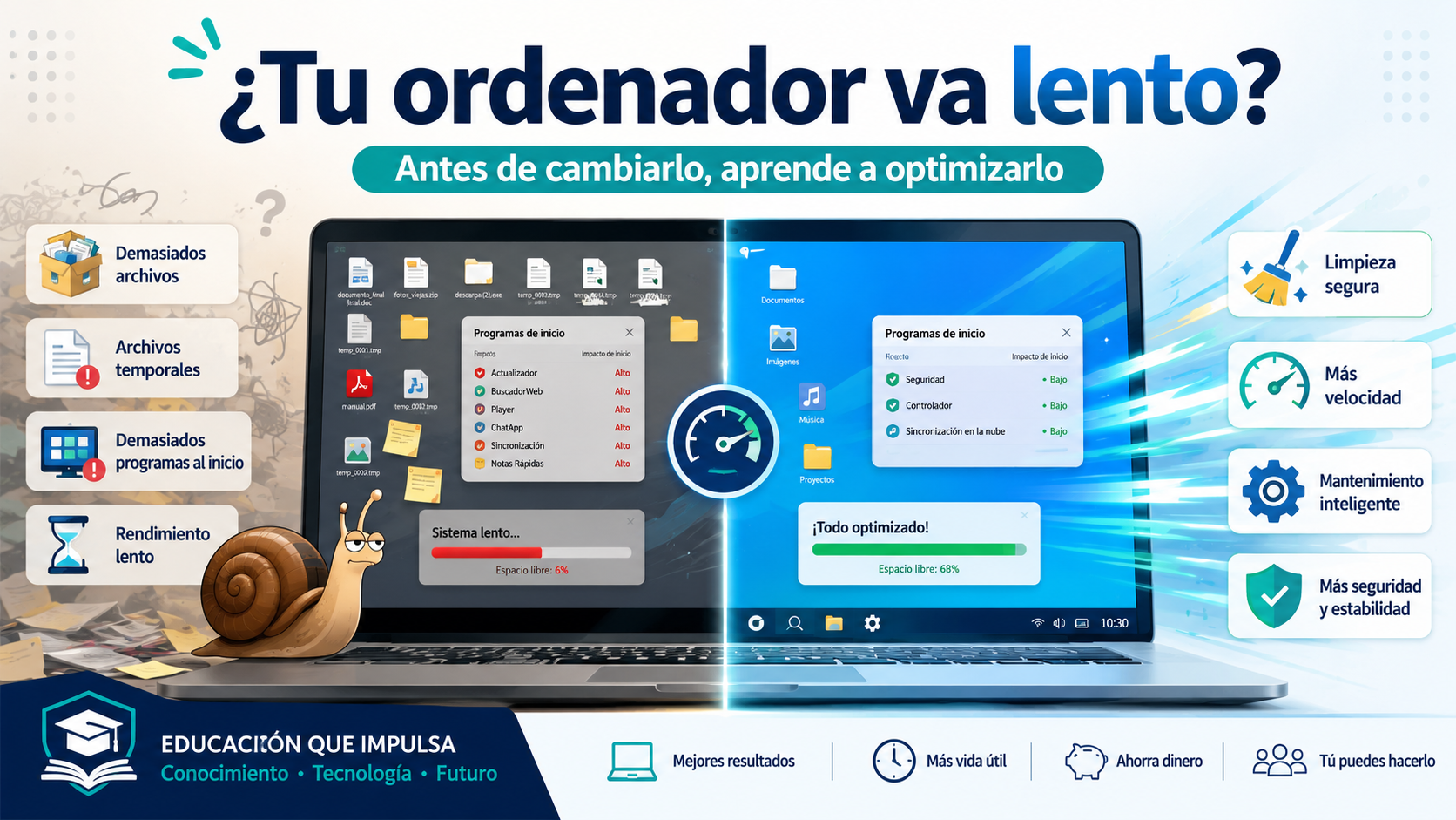 Acelera tu ordenador lento
